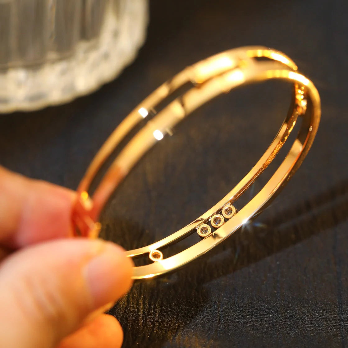 [moco jewelrys]Move Romane Diamond Bangle Bracelet