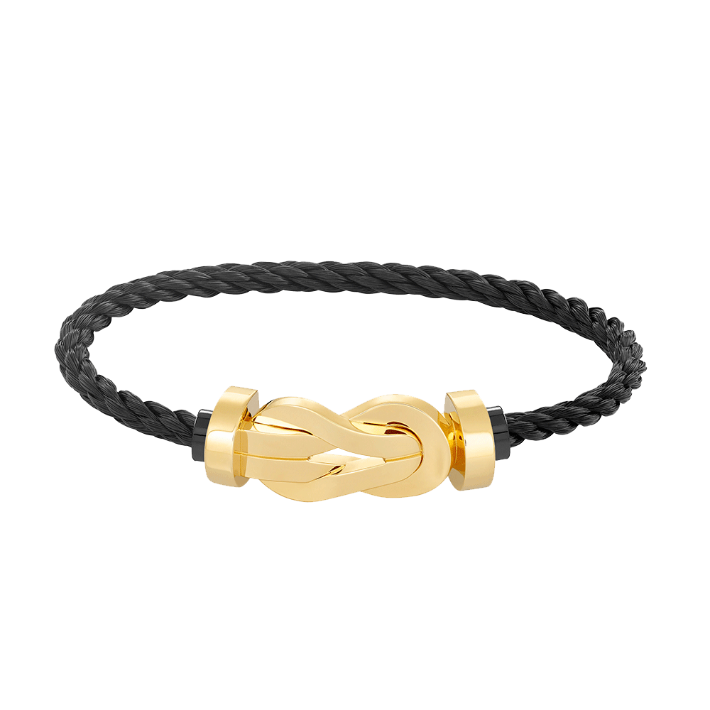 ??Loco?¡¥CHANCE LARGE 8 FIGURE BUCKLE NO DIAMOND BRACELET GOLD