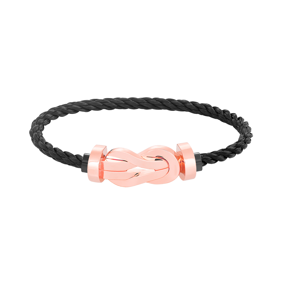 ??Loco?¡¥CHANCE LARGE 8 FIGURE BUCKLE NO DIAMOND BRACELET ROSE GOLD