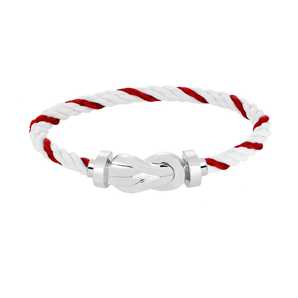 ??Loco?¡¥CHANCE LARGE 8 FIGURE BUCKLE NO DIAMOND BRACELET SILVER