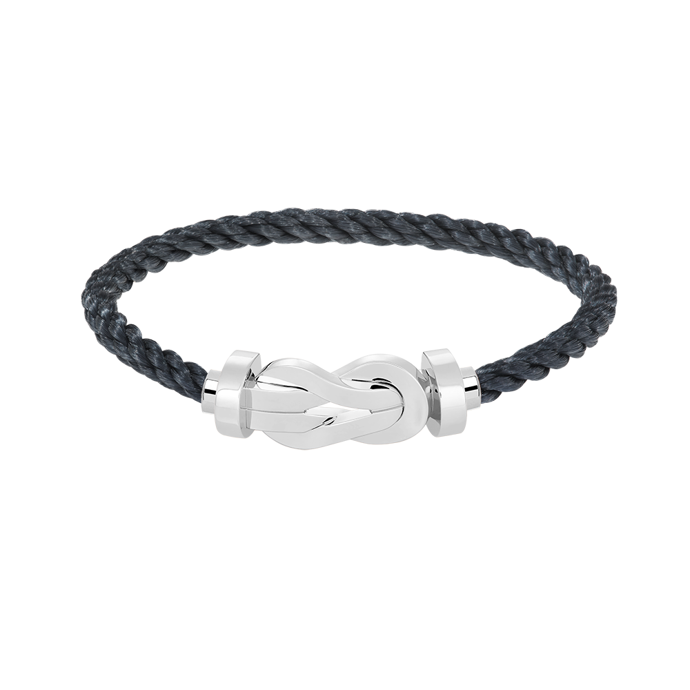 ??Loco?¡¥CHANCE LARGE 8 FIGURE BUCKLE NO DIAMOND BRACELET SILVER