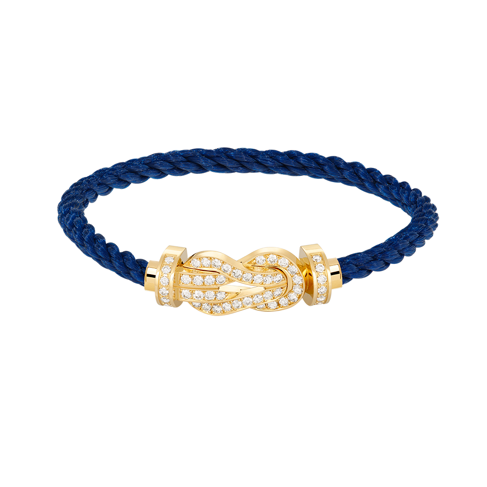 ??Loco?¡¥CHANCE LARGE 8 FIGURE BUCKLE FULLDIAMOND BRACELET GOLD