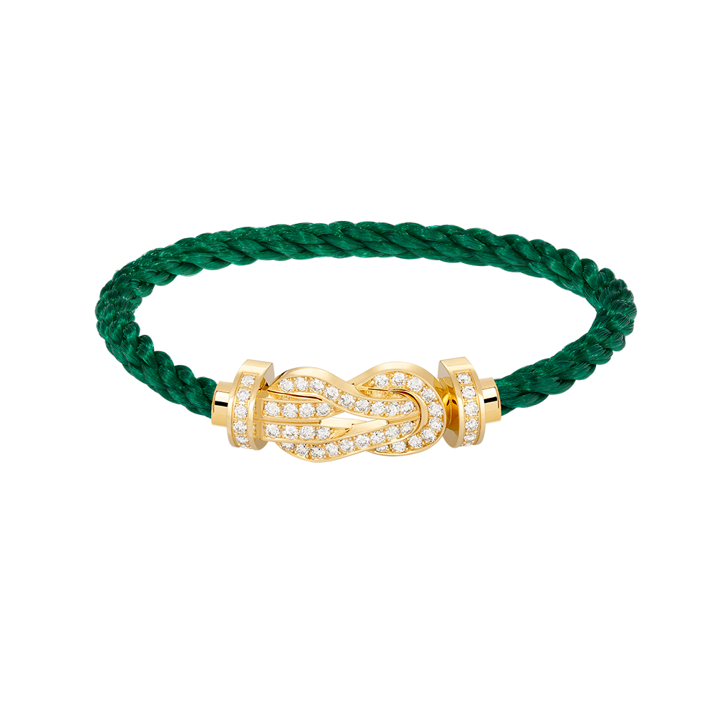 ??Loco?¡¥CHANCE LARGE 8 FIGURE BUCKLE FULLDIAMOND BRACELET GOLD