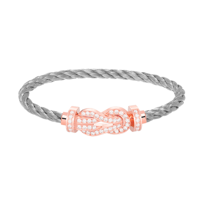 [moco jewelrys]CHANCE Große 8-stellige Schnalle Volldiamant-Armband Roségold