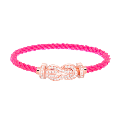 [moco jewelrys]CHANCE Große 8-stellige Schnalle Volldiamant-Armband Roségold