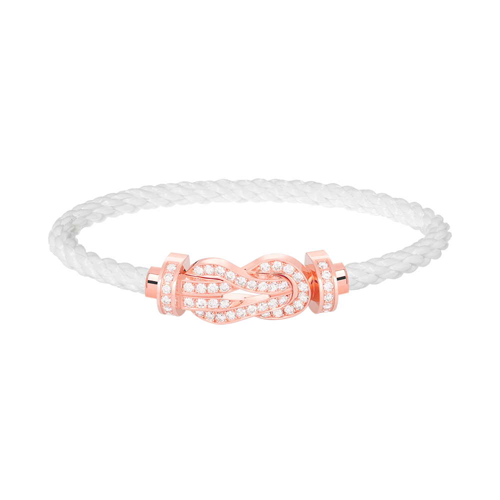 [moco jewelrys]CHANCE Große 8-stellige Schnalle Volldiamant-Armband Roségold