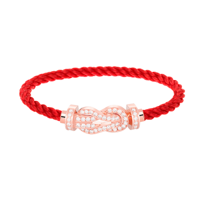 [moco jewelrys]CHANCE Große 8-stellige Schnalle Volldiamant-Armband Roségold