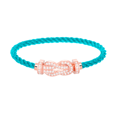 [moco jewelrys]CHANCE Große 8-stellige Schnalle Volldiamant-Armband Roségold