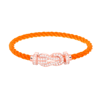 [moco jewelrys]CHANCE Große 8-stellige Schnalle Volldiamant-Armband Roségold