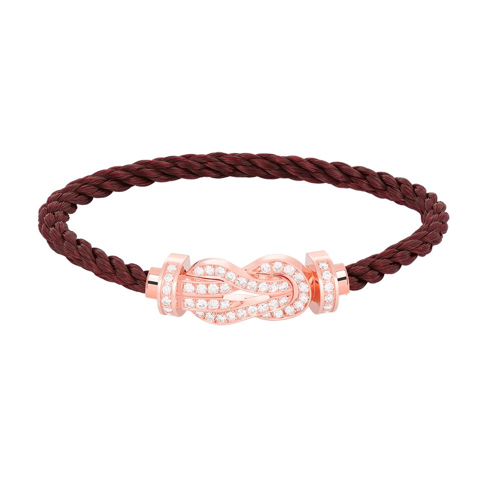 [moco jewelrys]CHANCE Große 8-stellige Schnalle Volldiamant-Armband Roségold