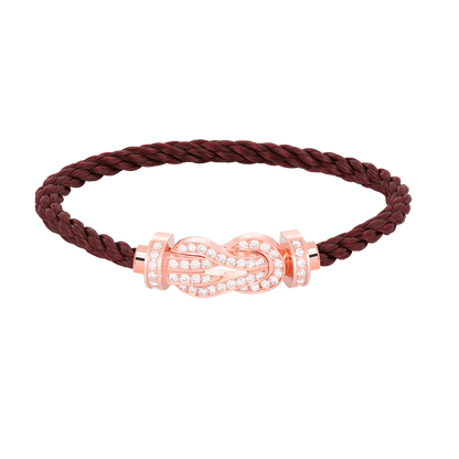 [moco jewelrys]CHANCE Große 8-stellige Schnalle Volldiamant-Armband Roségold