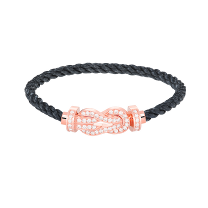 [moco jewelrys]CHANCE Große 8-stellige Schnalle Volldiamant-Armband Roségold