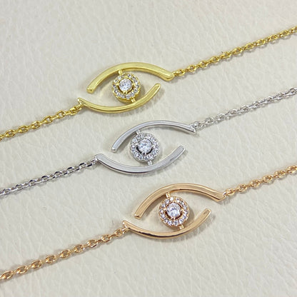 [moco jewelrys]Lucky Eye Pave-Set Diamond Bracelet