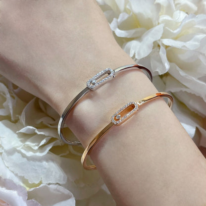 [moco jewelrys]Move Uno pavé flex bangle medium