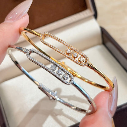 [moco jewelrys]Move Pavé Diamond Bangle Bracelet M