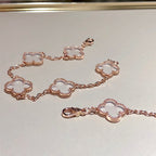 [Loco]New CLOVER 5 MOTIF ROCK CRYSTAL BRACELET