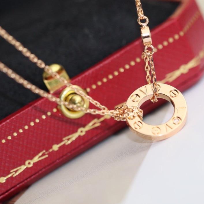 ??Loco?¡¥LOVE NECKLACE ADJUSTABLE ROSE GOLD 2 DIAMOND