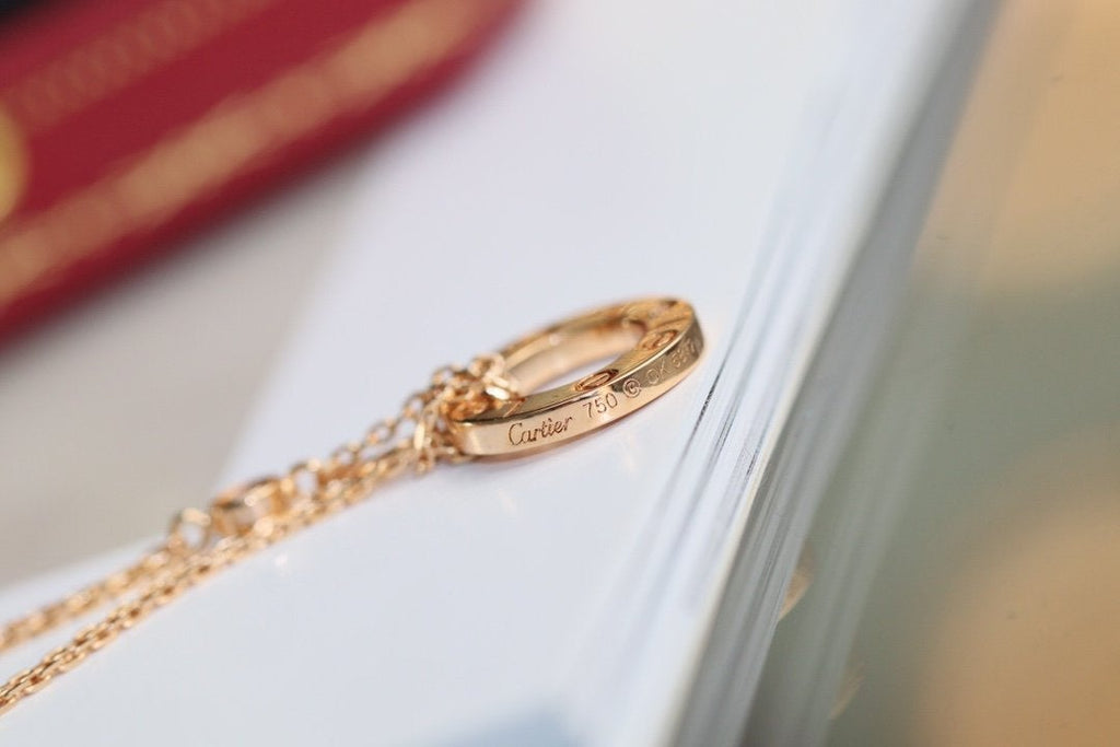??Loco?¡¥LOVE NECKLACE ADJUSTABLE ROSE GOLD 2 DIAMOND