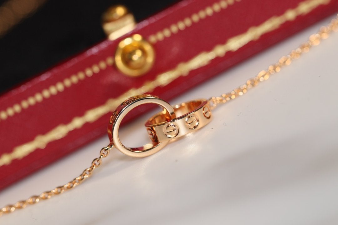 ??Loco?¡¥LOVE NECKLACE PINK GOLD AND SILVER