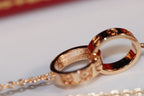 ??Loco?¡¥LOVE NECKLACE PINK GOLD AND SILVER