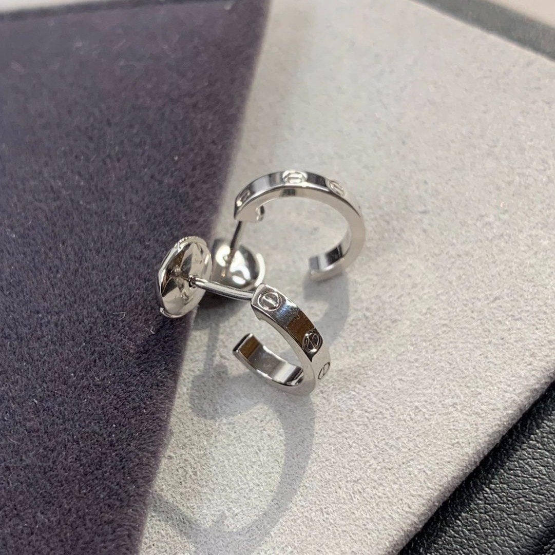 ??Loco?¡¥LOVE EARRINGS 2.65MM SILVER