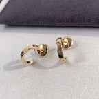 ??Loco?¡¥LOVE EARRINGS 2.65MM PINK GOLD