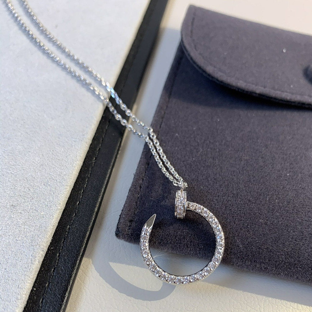 ??Loco?¡¥JUSTE NECKLACE SILVER DIAMONDS