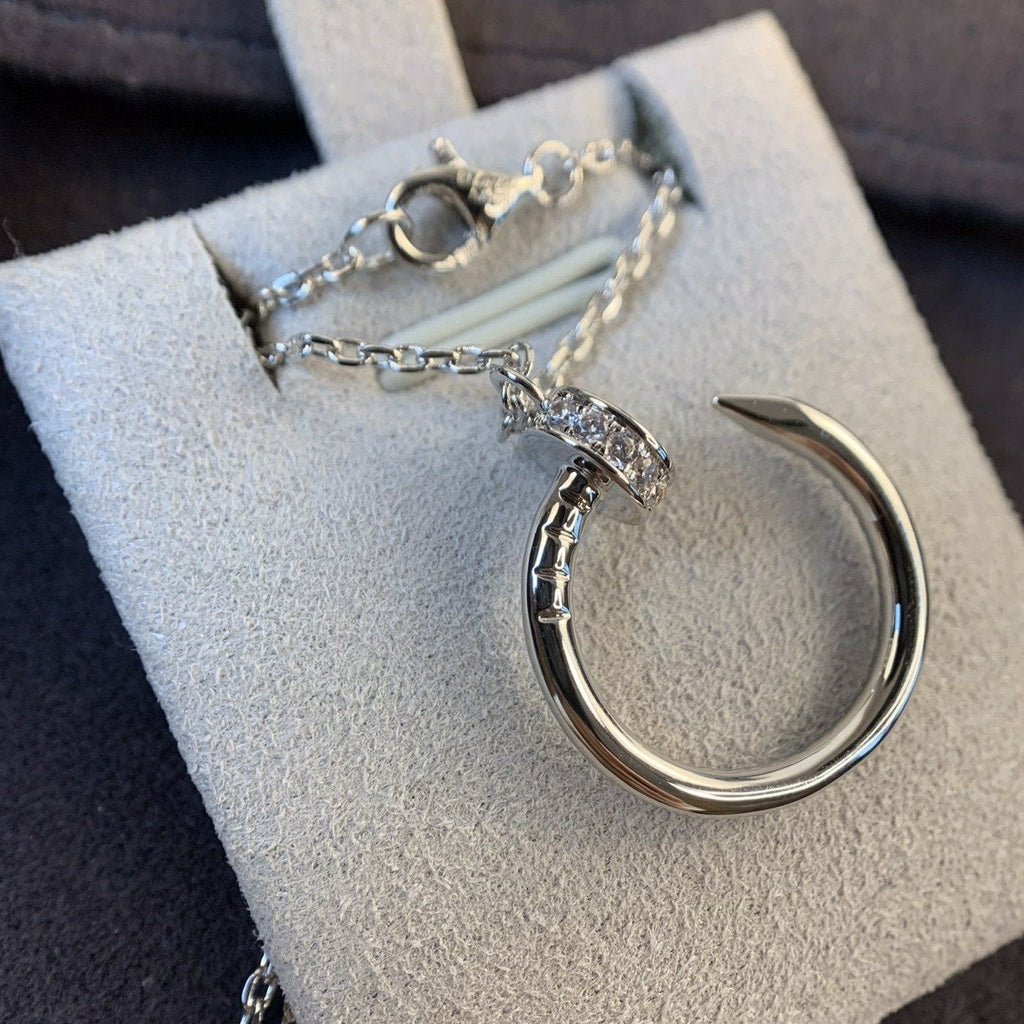 ??Loco?¡¥JUSTE NECKLACE SILVER DIAMONDS