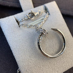 ??Loco?¡¥JUSTE NECKLACE SILVER DIAMONDS