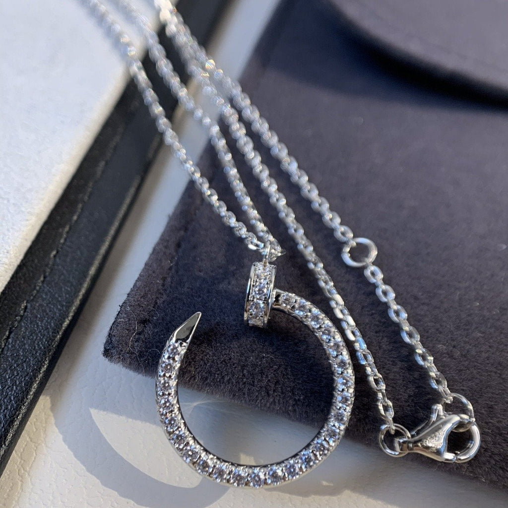 ??Loco?¡¥JUSTE NECKLACE SILVER DIAMONDS