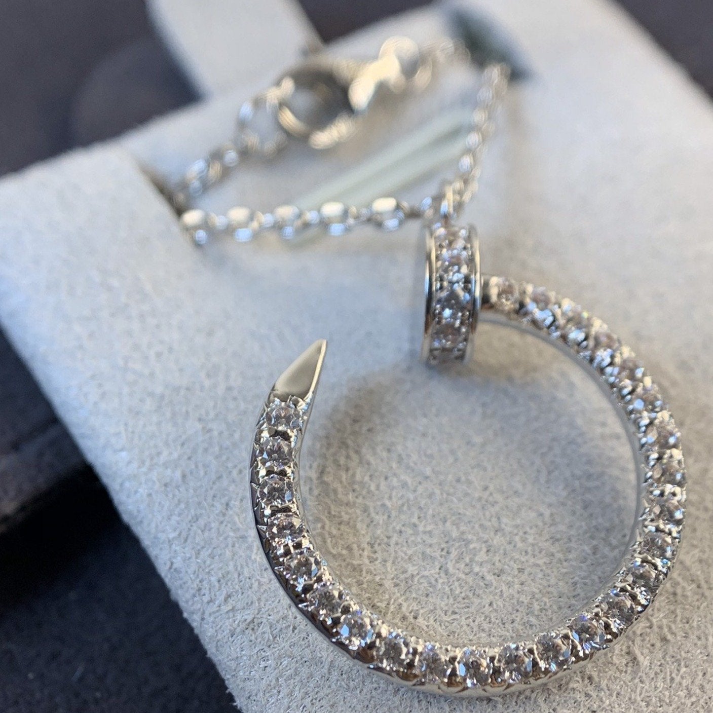 [moco jewelrys] JUSTE-HALSKETTE SILBER DIAMANTEN 
