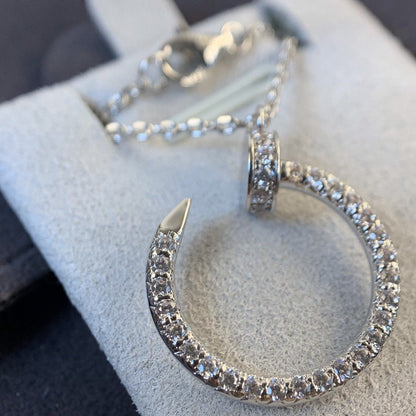 [moco jewelrys] JUSTE-HALSKETTE SILBER DIAMANTEN 