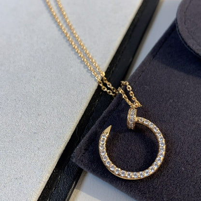 [moco jewellerys]JUSTE ネックレス ピンクゴールド ダイヤモンド