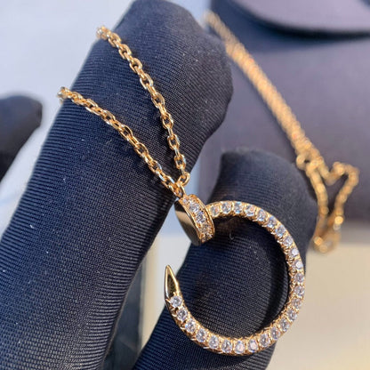 [moco jewellerys]JUSTE ネックレス ピンクゴールド ダイヤモンド