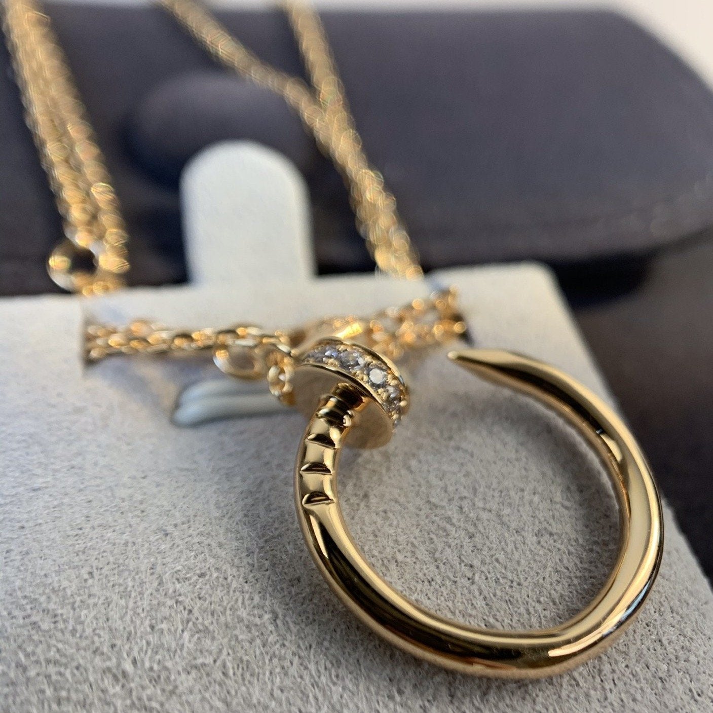 [moco jewellerys]JUSTE ネックレス ピンクゴールド ダイヤモンド