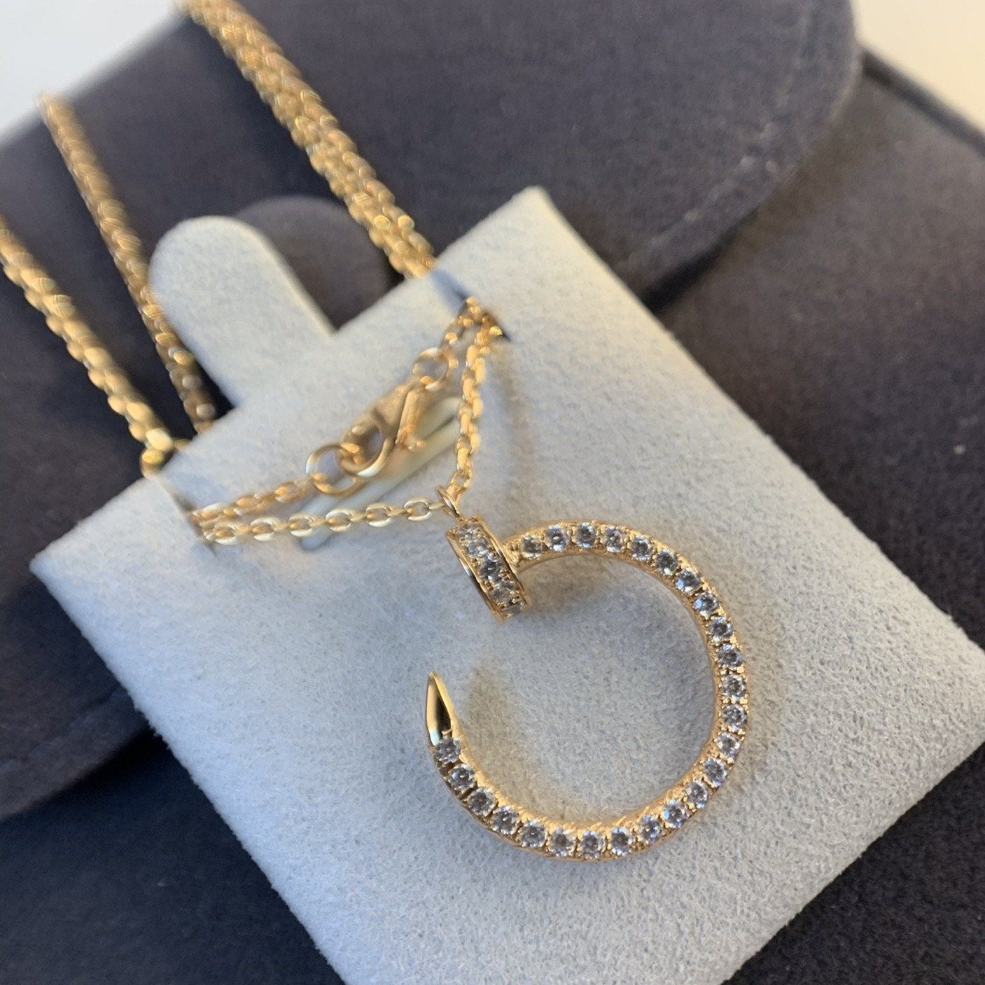 [moco jewellerys]JUSTE ネックレス ピンクゴールド ダイヤモンド