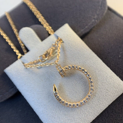 [moco jewellerys]JUSTE ネックレス ピンクゴールド ダイヤモンド