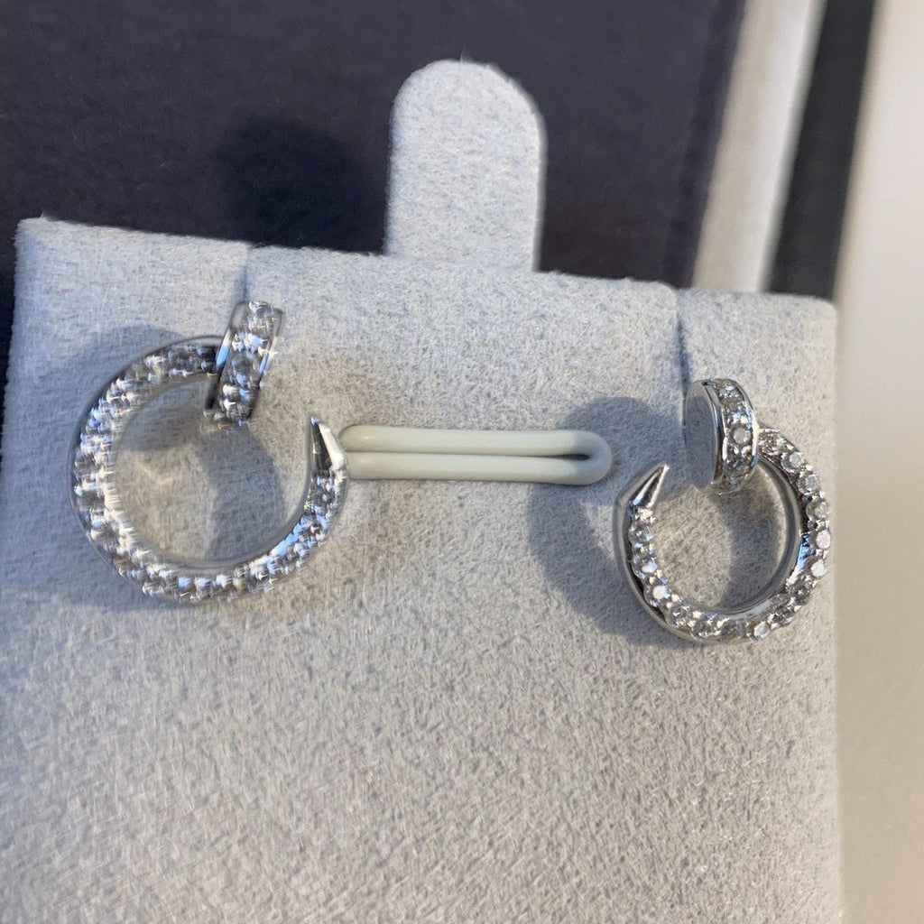 ??Loco?¡¥JUSTE EARRINGS SILVER DIAMONDS