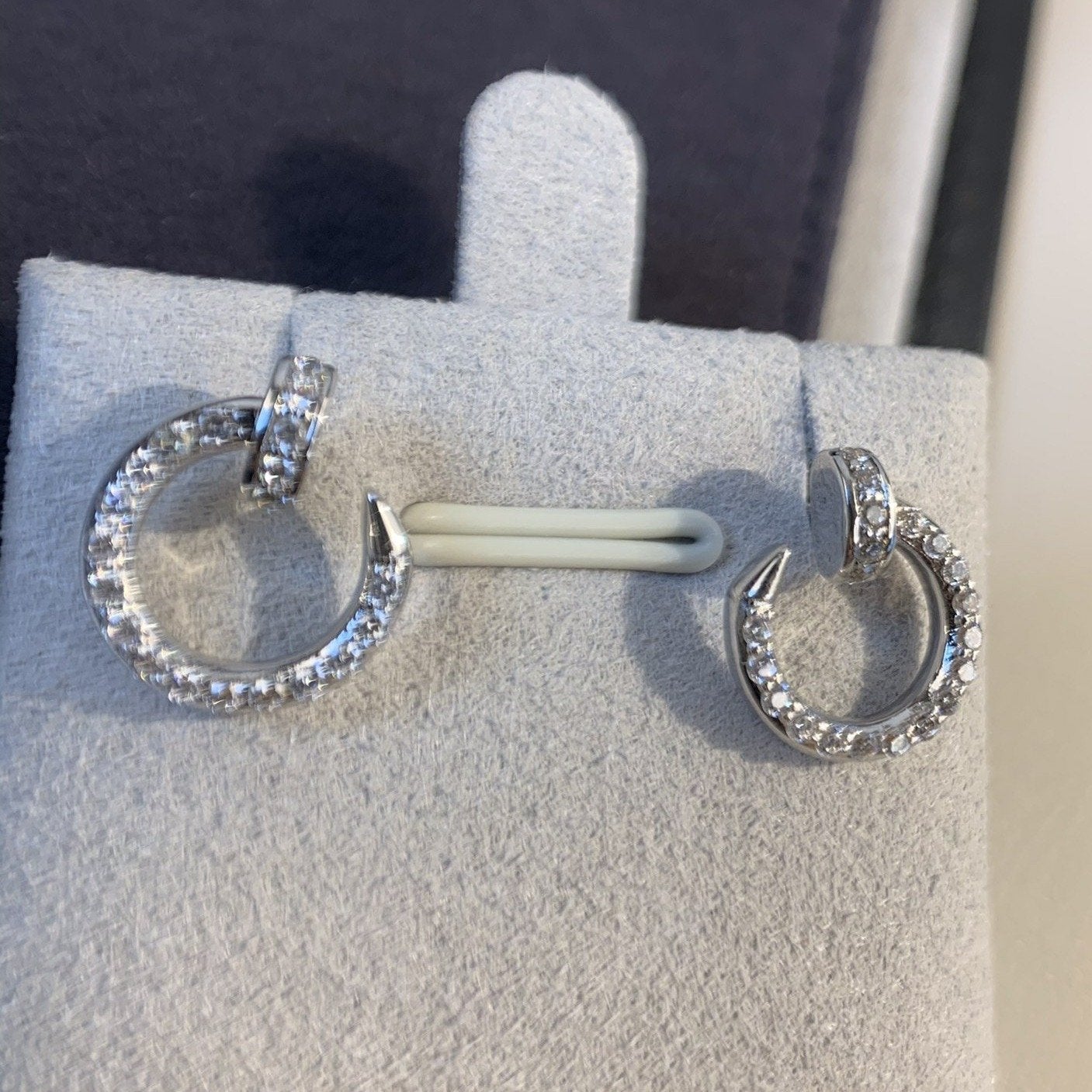 ??Loco?¡¥JUSTE EARRINGS SILVER DIAMONDS