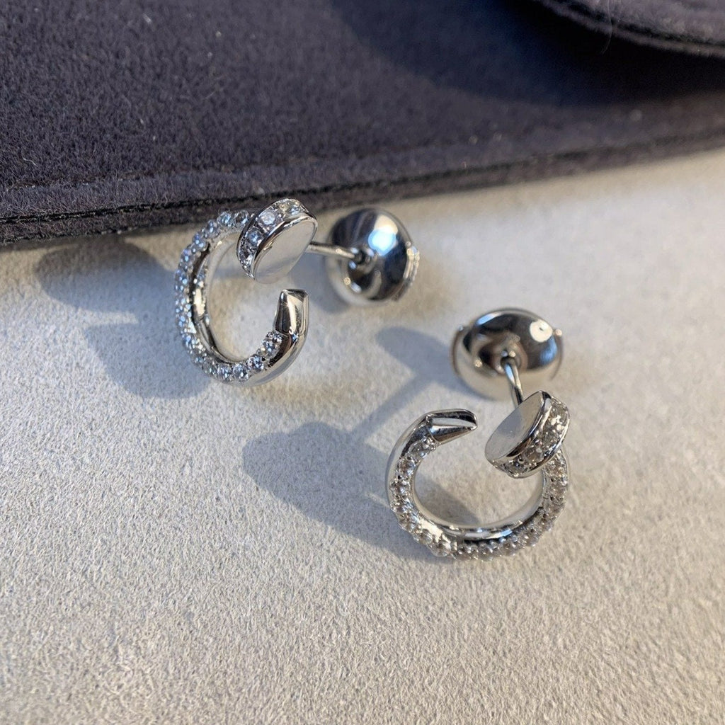 ??Loco?¡¥JUSTE EARRINGS SILVER DIAMONDS