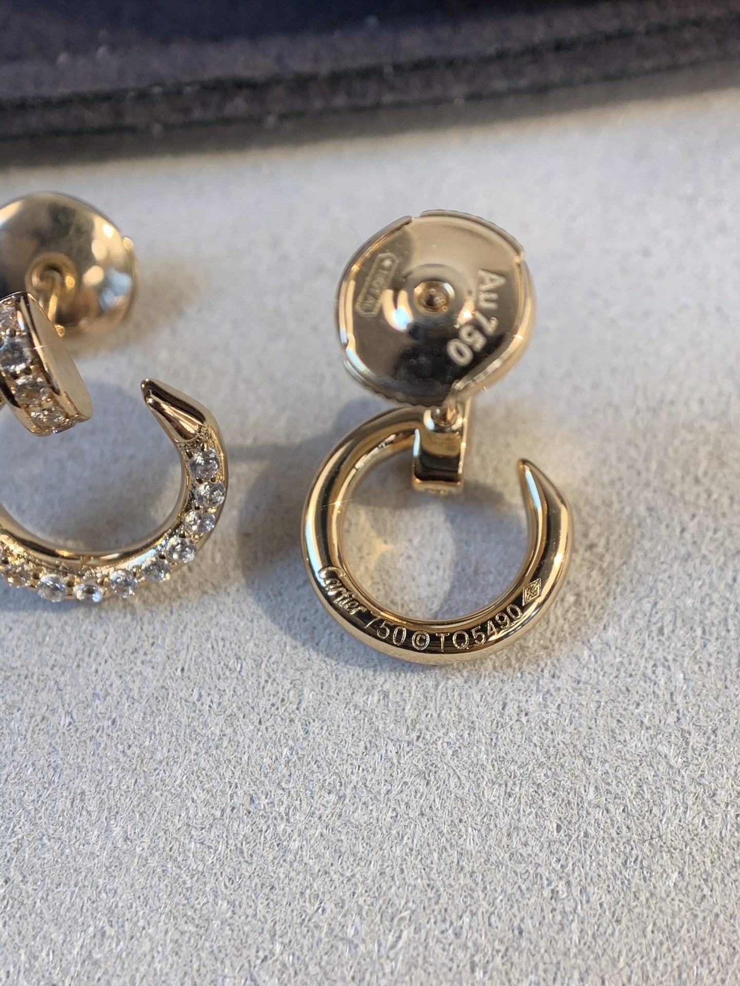 [moco jewelrys]JUSTE EARRINGS GOLD DIAMONDS