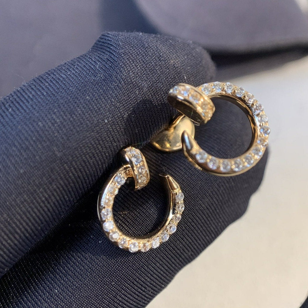 ??Loco?¡¥JUSTE EARRINGS GOLD DIAMONDS