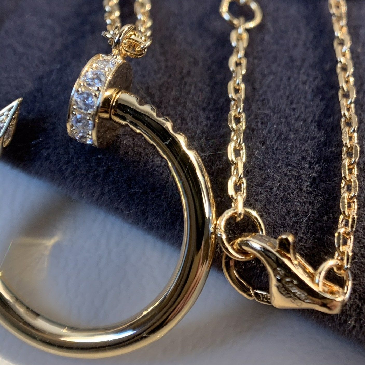[moco jewelrys]JUSTE NECKLACE PINK GOLD
