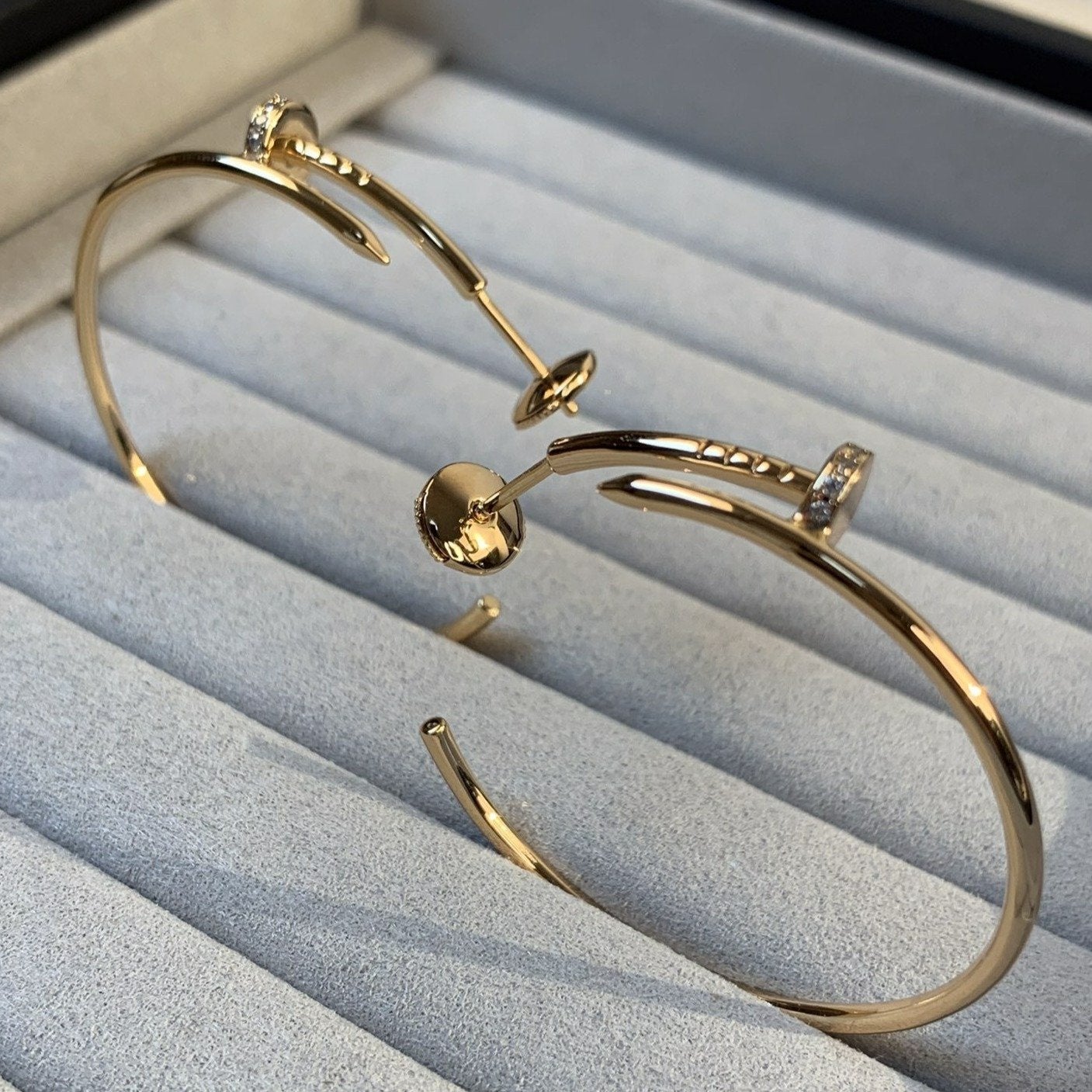 ??Loco?¡¥JUSTE EARRINGS GOLD DIAMONDS 1.8MM