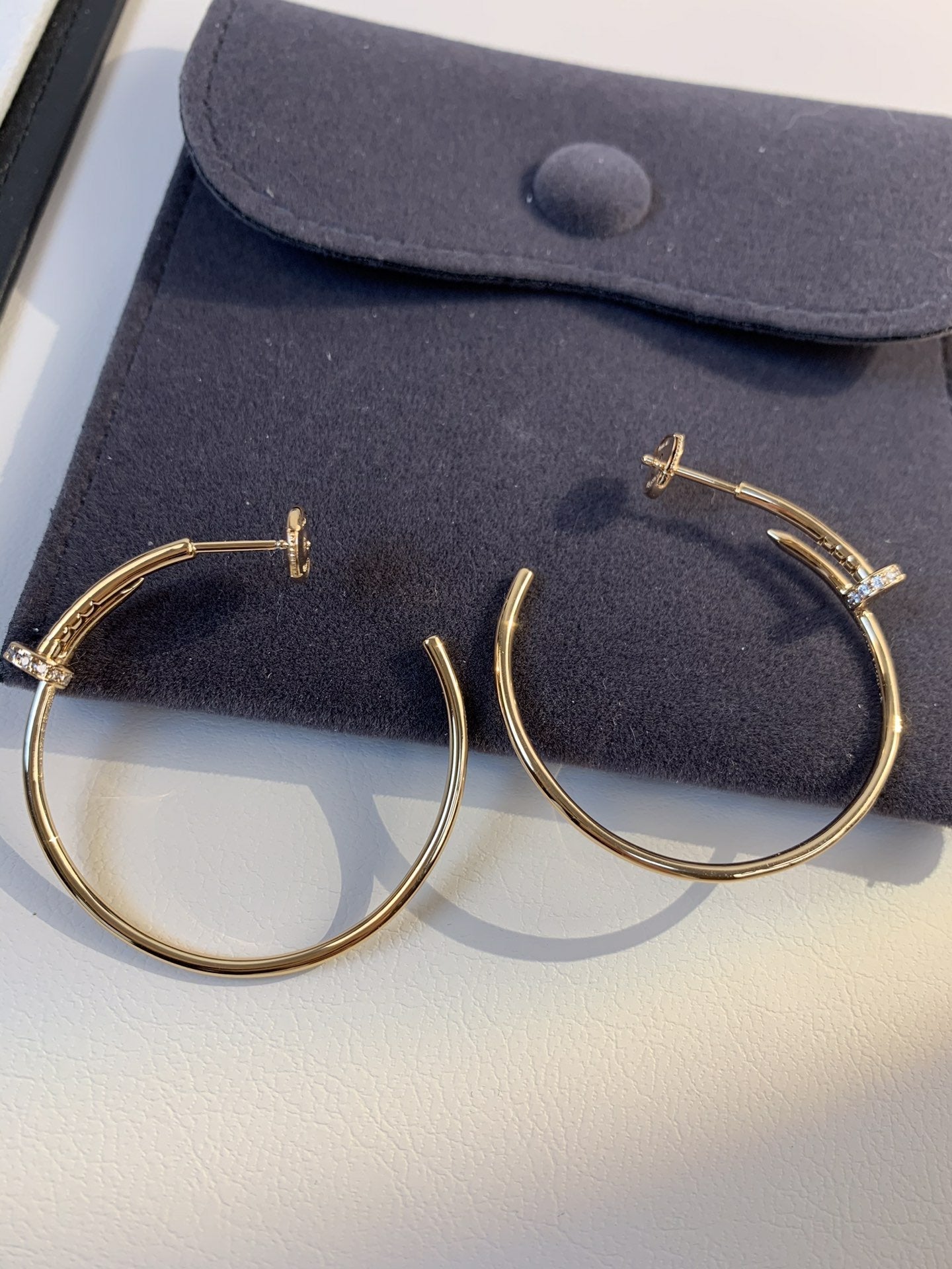 ??Loco?¡¥JUSTE EARRINGS GOLD DIAMONDS 1.8MM