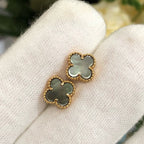 ??Loco?¡¥CLOVER MINI GOLD EARRINGS