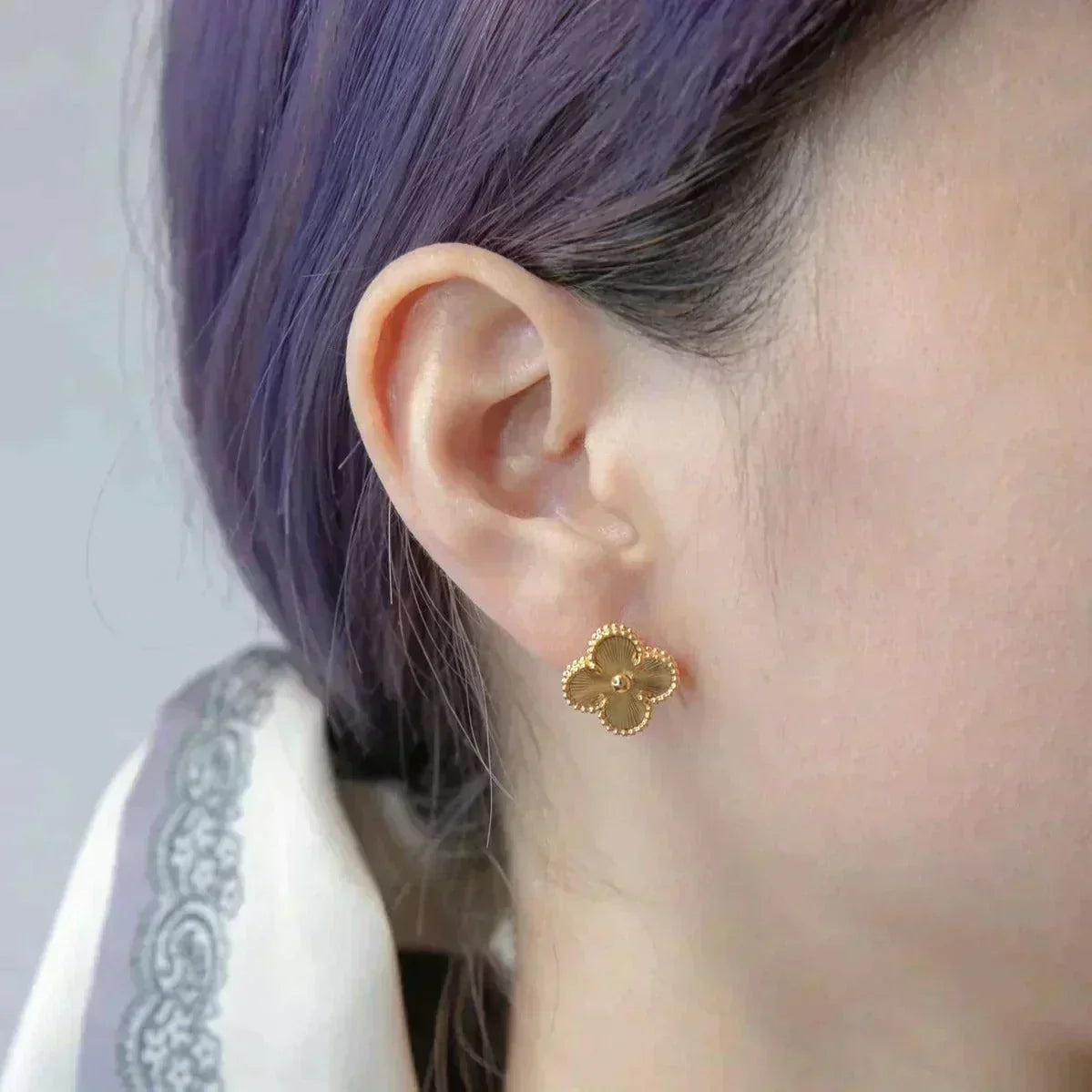 [moco jewellerys]クローバー ミディアム 1モチーフ レーザーピアス