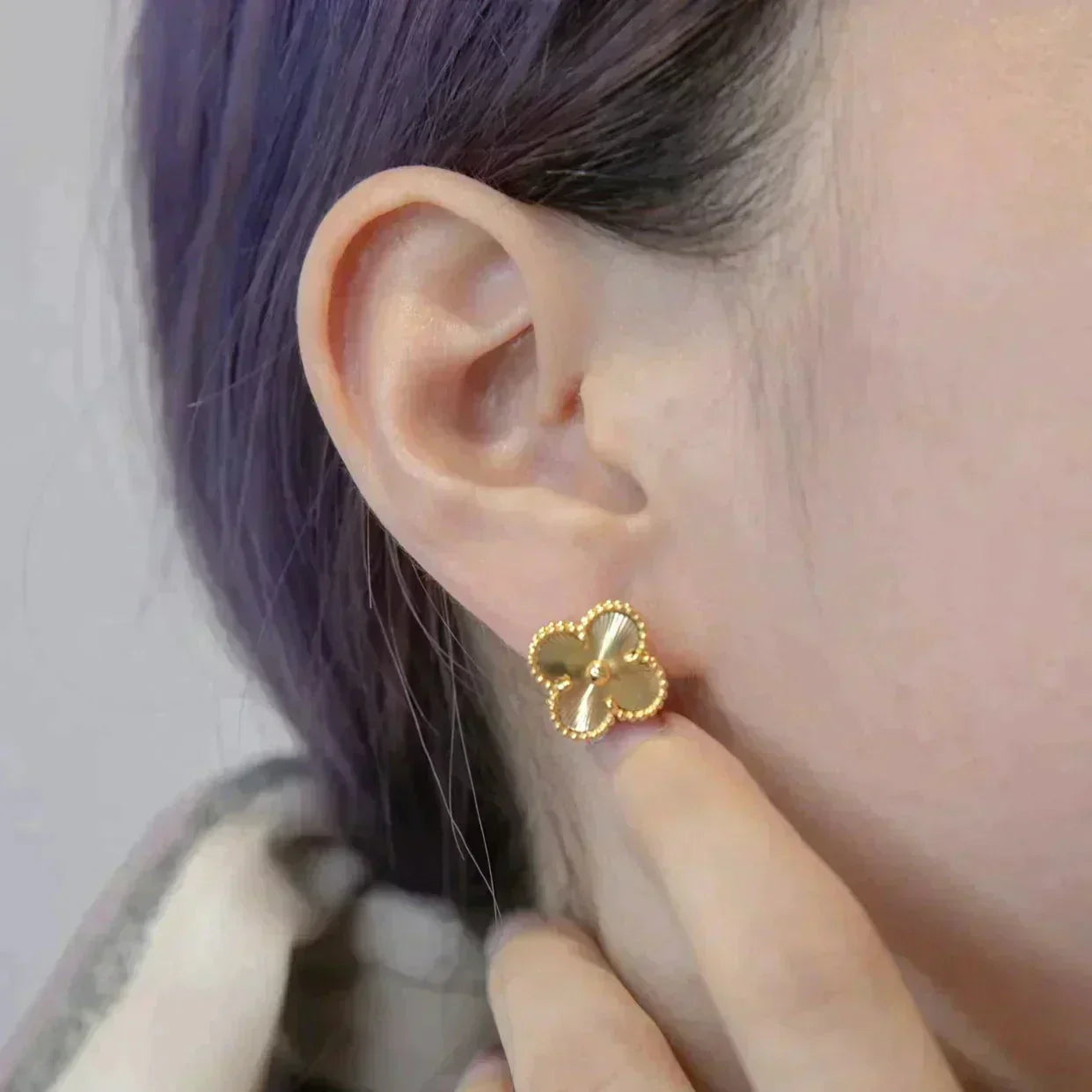 [moco jewellerys]クローバー ミディアム 1モチーフ レーザーピアス