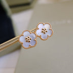??Loco?¡¥LUCKY PINK GOLD WHITE MOP EARRINGS