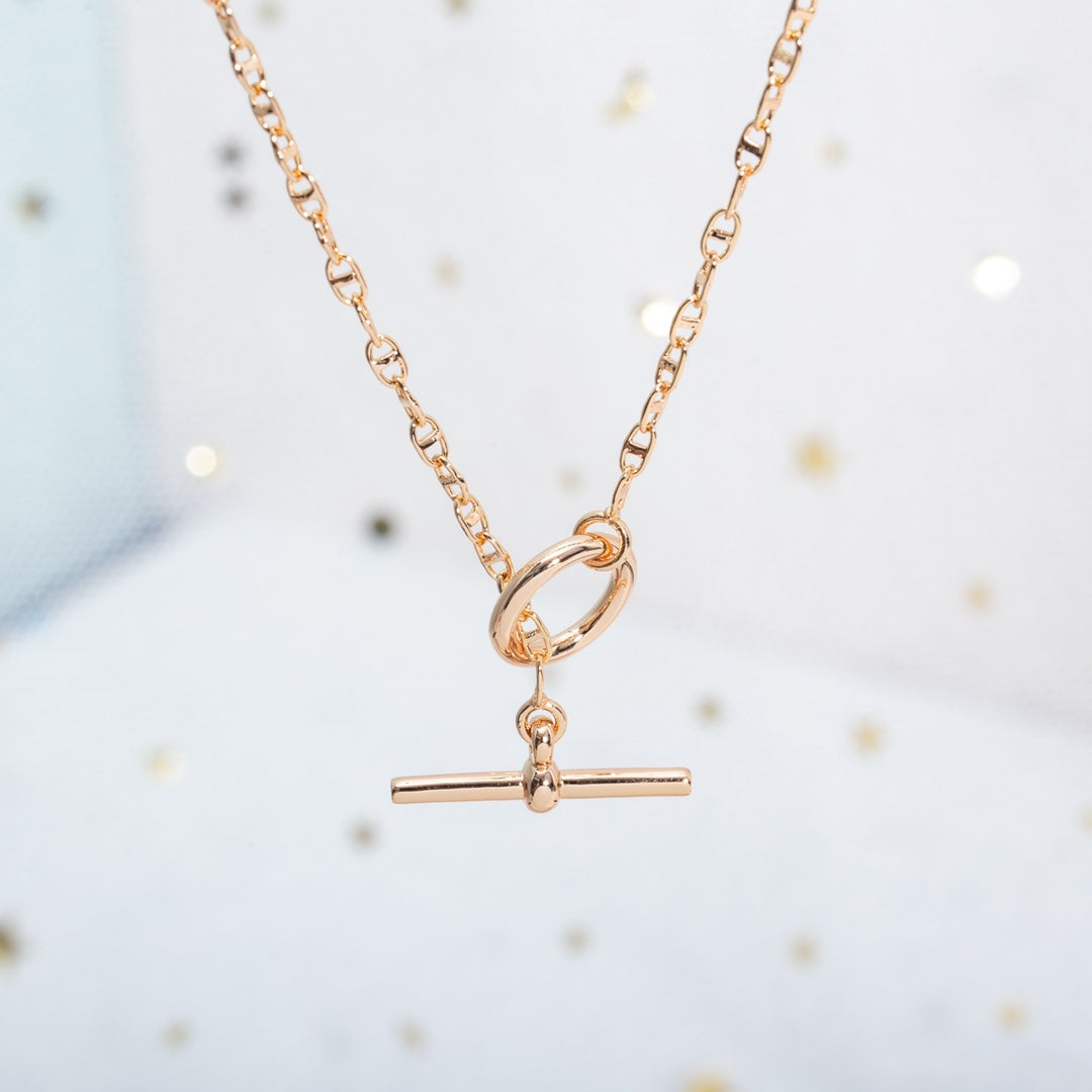 [moco jewellerys]エシャッペネックレス ピンクゴールド
